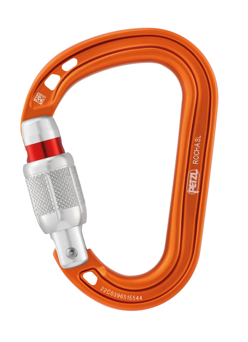 M027AA00-ROCHA_LowRes კარაბინი Carabiner ROCHA SCREW-LOCK ORANGE M027AA00 - Image 1