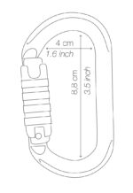 კარაბინი OK TRIACT-LOCK CARABINER BLACK M33A TLN - Image 2